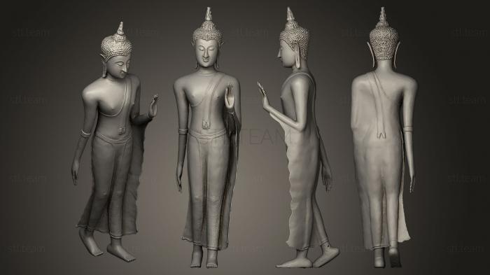 Скульптуры индийские Walking Buddha